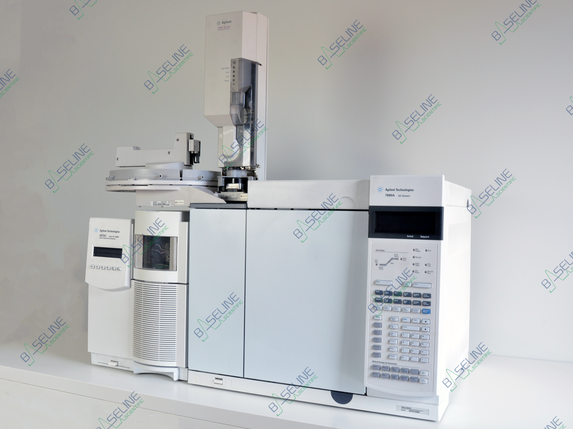 Agilent 7890A 5975C Diffusion Pump GCMS System / 7683 Autosampler image 2