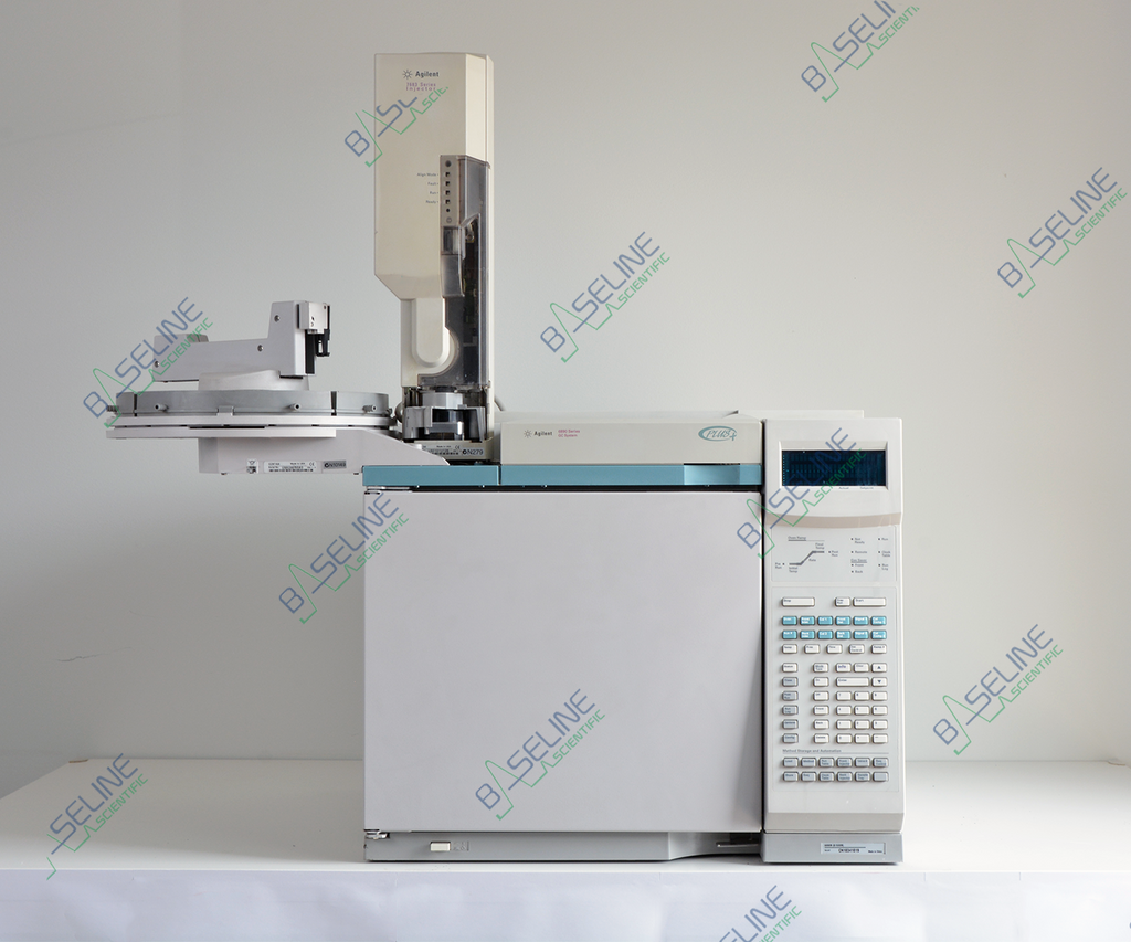 Agilent 6890 GC with PP SSL TCD FID and 7683 Series Autosampler Two Injection Tower image 1