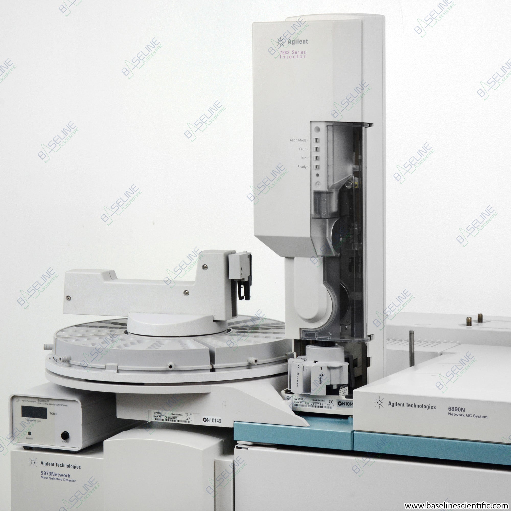 Agilent 6890N GC with 5973N MSD Diffusion Pump and 7683 Autosampler image 2