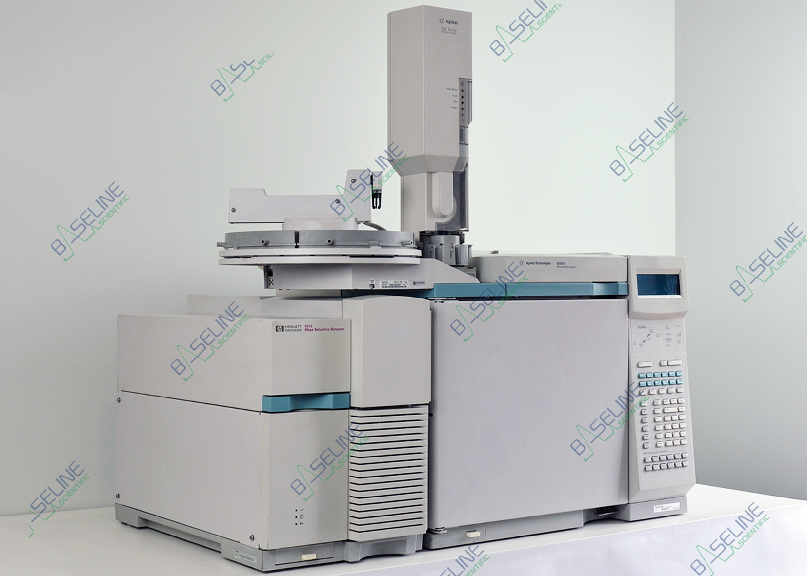 Agilent 6890 GC with 5973A MSD Standard Turbo Pump and 7683 Autosampler image 2