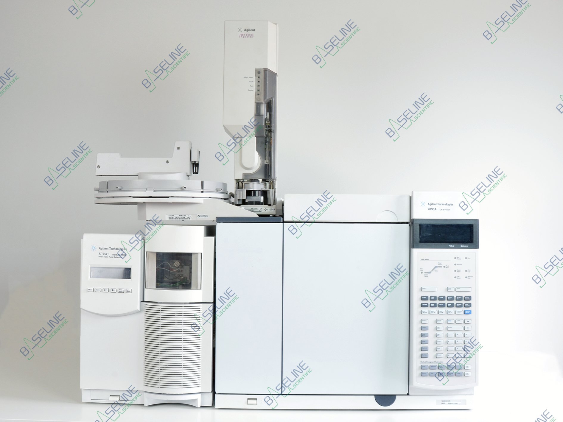 Agilent 7890A 5975C Diffusion Pump GCMS System / 7683 Autosampler image 0